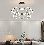 dolria 39inch LED Chandelier Modern Ring Light Pendant Lighting Fixture Dimmable Ceiling Light Lamp
