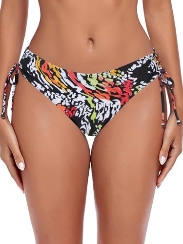 Ocean Blues Bas Bikini Femme Cordon Léopard Multi M