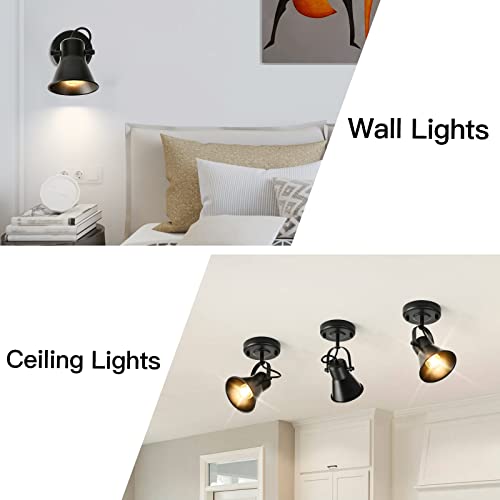 Image of Track Light Modern Ceiling Spot Lighting Indoor, Adjustable Wall Mount Accent Light,for Bedroom Living Room Hallway Kitchen Painting(2 Pack)