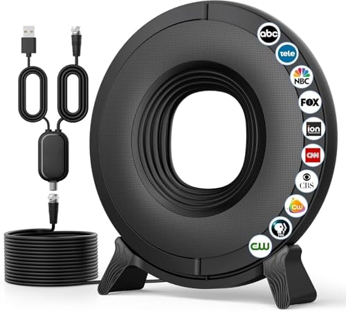 fuioopasz TV Antenna for Smart TV Indoor, TV Antenna for Local Channels,Digital Antenna for Smart tv...