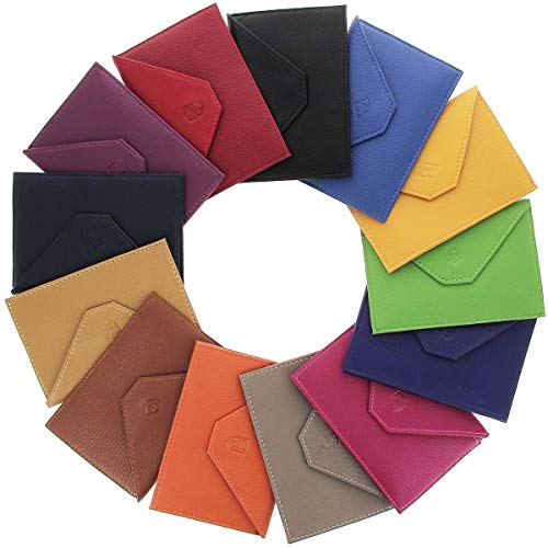 Karl Loven - Tarjetero de piel, color gris Cover