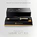 Cross Townsend Refillable Ballpoint Pen Presented in a Luxury Gift Box - Medium Point, Black Ink, Black & Gold