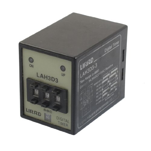 Relé de tiempo 0-999s digital con doble salida para automatización precisa de sistemas