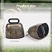 KOOBOOK 2Pcs Cow Horse Sheep Grazing Copper Bells Cattle Farm Animal Copper Loud Bronze Bell (Large)