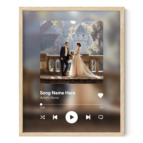 HAUS AND HUES Custom Song Poster - Customize Your Favorite Song. Makes Great Gift for Anniversary, Wedding, Valentine's Day, Birthday and more! - Does NOT Play Music - Made in the USA (Unframed)