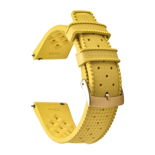 Bracelet montre FKM anti-poussière souple 22mm 23mm