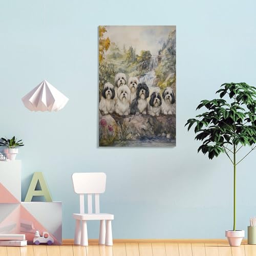 Impression Sur Toile Pékinois Décoration Maison 50x75 - 4