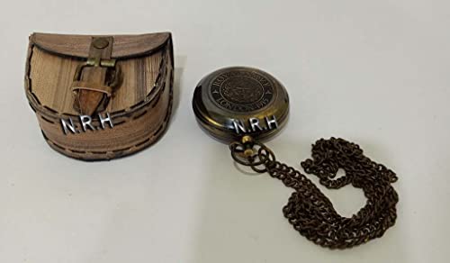 Brújula personalizada de latón con grabado miniatura 2