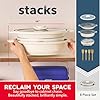 Dash Stacks Stacking Cookware Set with Electric Burner - Features CleanCoating™ Ceramic Nonstick Coating - Versatile, Nestable Pieces - Convenient Storage - Cream, 8-Piece #1