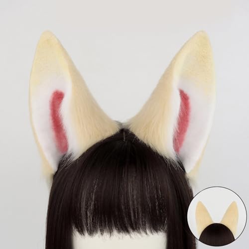 Accessoire de costume d'Halloween pour fille avec oreilles de loup et queue peluche