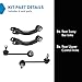 TRQ Rear Suspension Kit Control Arm Sway Bar Stabilizer Link Compatible with 2014-2022 Jeep Cherokee