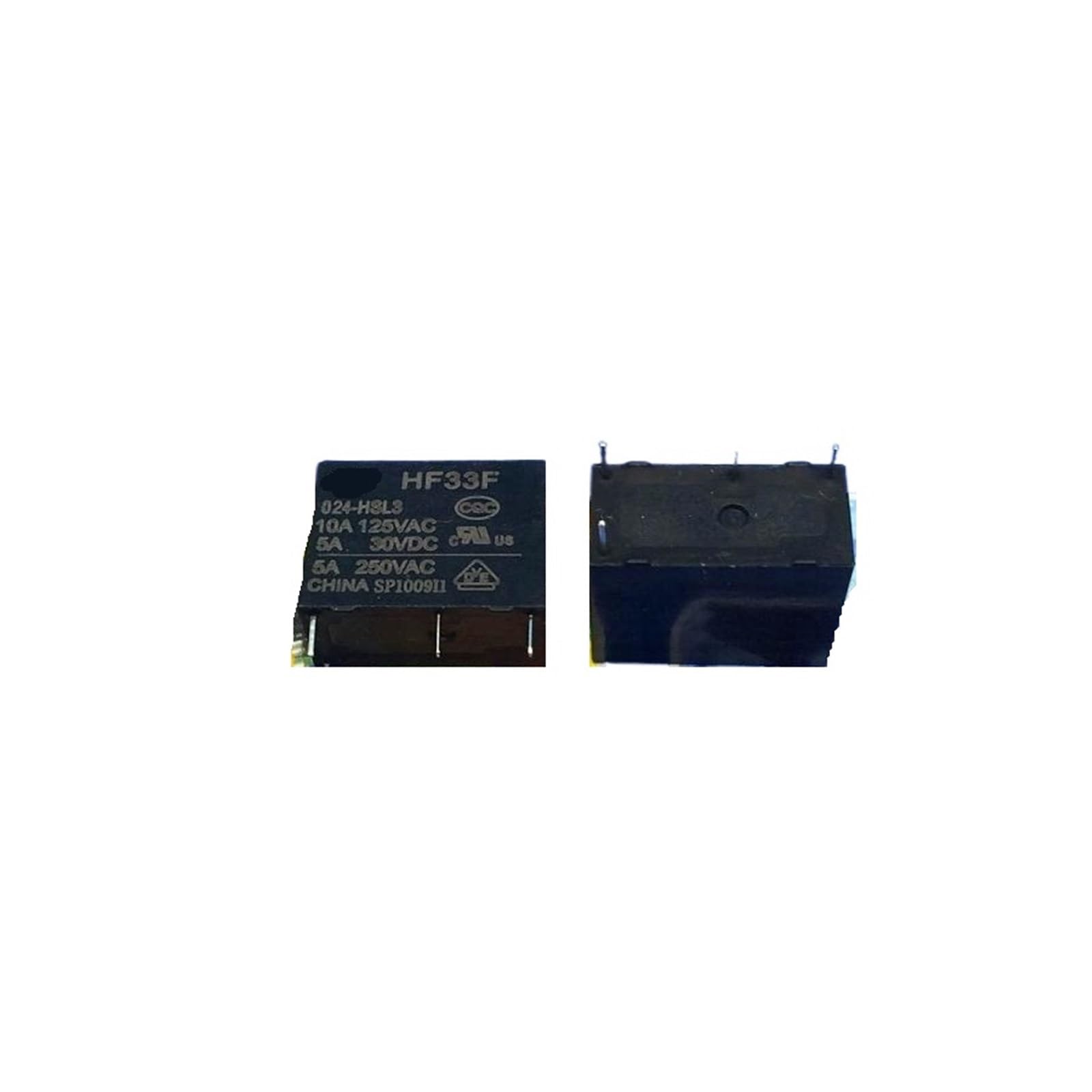 Relais HF33F-024-HSL3 JZC-33F évite les pannes de commutation 24V 5A 4 broches