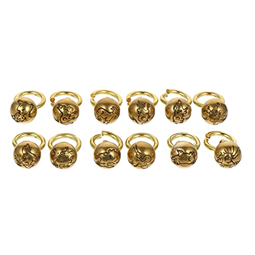 EXCEART 1 Set Jingle Bells Glod Mini Sinos De Do Vintage Colar Pulseira Fazendo Fengshui Sinos Pinge