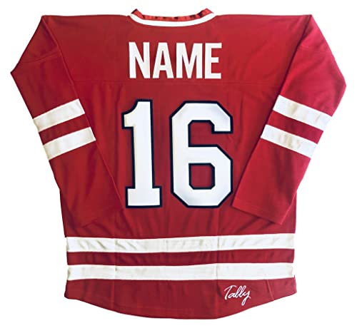 Red/White Cougar Hunters Jerseys - We are Ready to Customize with Your Name and Number (Red, Adult Large)