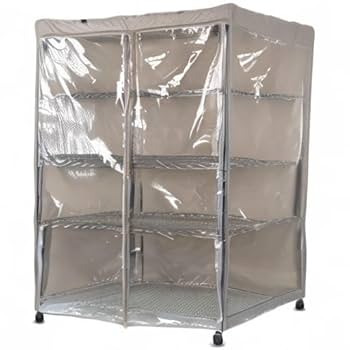 YLOVAN Storage Shelf Cover Wire Rack Shelving Dust