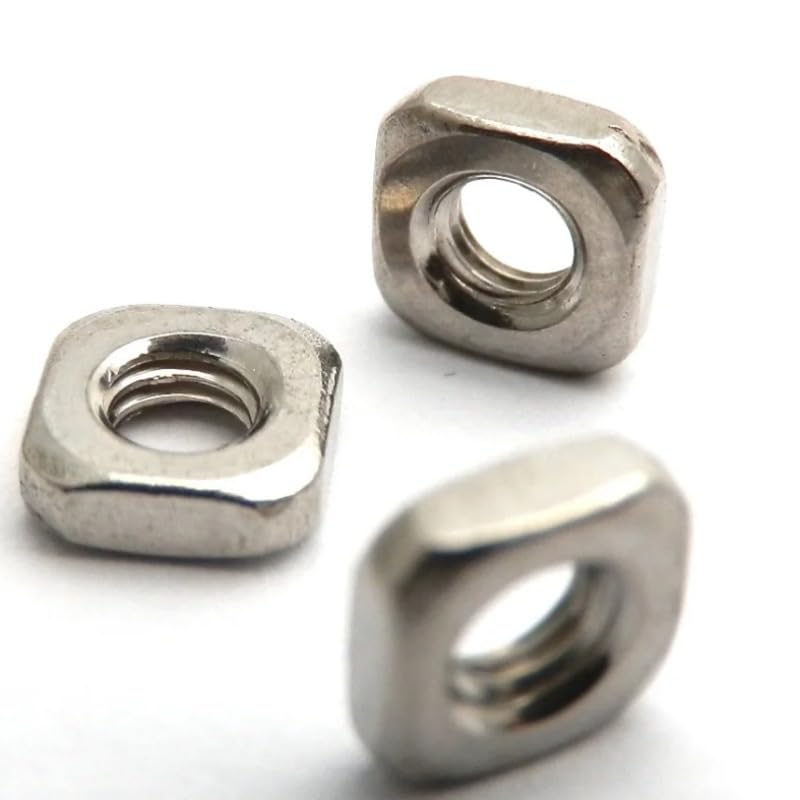 M3 Stainless Steel Square Thin Nuts DIN 562, 100PACK, Thickness 1.8mm, Fit for prusa 3D Print MK2,Mk2s. mkr2