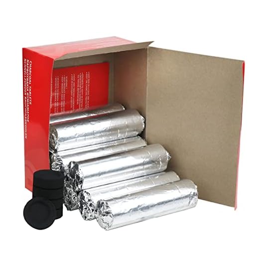 NKlaus Räucherkohle schnellzündend Räuchern Shisha 10 Rollen Ø 40mm 100 Stück