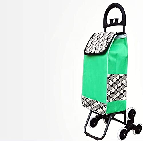 BRFDC Caddie Course Panier Pliant Panier Shopping Sac de Chariot à roulettes à roulettes Panier d'épicerie de Roues pivotantes avec Sac en Toile étanche (Color : B) Cover
