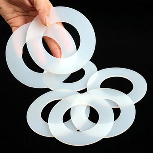 Joint torique plat en silicone blanc 3mm isolant et étanche DN50