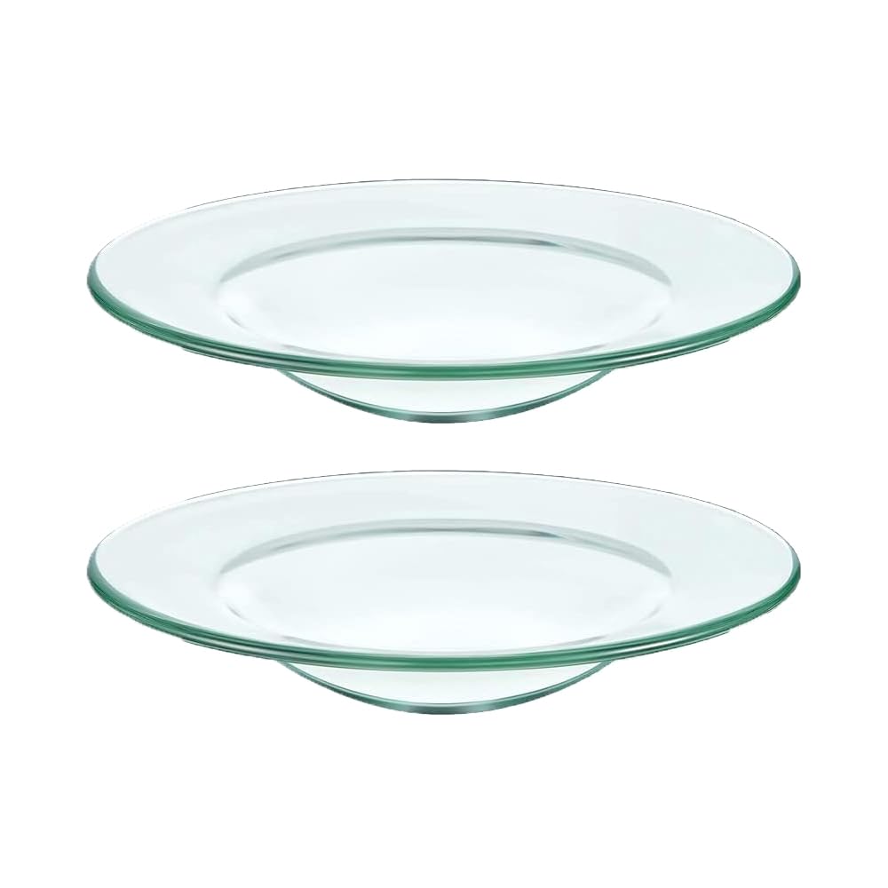 HUNANBANG Electric Oil Melt Warmer Electric Wax Melt Warmer Replacement Parts Melter Fragrance Oil Warmer Burner Spare Wax Dish (Dish*2round)