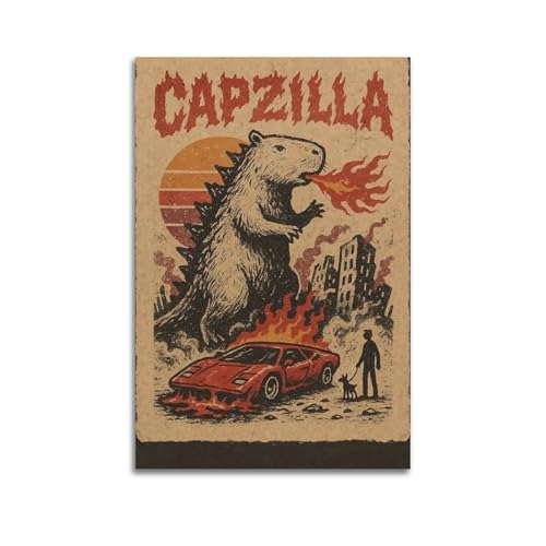 Affiche Capybara grand format 60x90cm pour habiller un mur vide de salon
