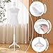 Female Dress Form Mannequin, Manikin Body Torso with Adjustable Height Stand, White Dress Form with Adjustable Tripod Stand for Clothing Dress Jewelry Display