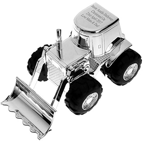 Personalised Engraved Silver Plated Digger Money Box Cover