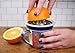 RSVP International Endurance® (JUC-PYX) Manual Hand Citrus Juicer Squeezer, Stainless Steel, 4.75 Inch Dia. | Use w/ Pyrex Cups, Bowls | For Oranges, Grapefruits, Lemons | Dishwasher Safe,Silver