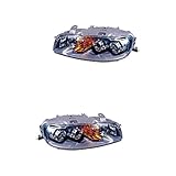 Scheinwerfer rechts Scheinwerfer Set links & rechts Hauptscheinwerfer Frontscheinwerfer Halogen H1/H1 mit Glühlampe ohne Elektromotor für Model Punto 188_ 188AX