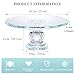 Uten Crystal Glass Cake Stand, 11'' Cake Display Stand, Crystal Glass Fruit Plate, Clear Cake Stand, Display Desserts Holder for Wedding Cakes Serving Platters