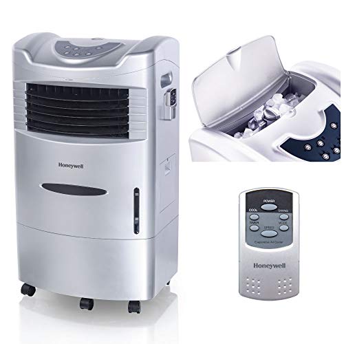 Honeywell 470-659CFM Portable Evaporative Cooler, Fan & Humidifier with Ice Compartment & Remote