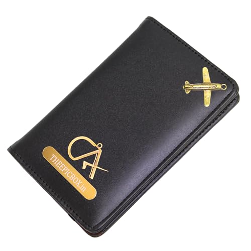 Image of Personalized Passport Cover in Leather Holder, for Travel Organizer Gift for Men and Women, Passport Holder, Elastic Passport Cover (Black)