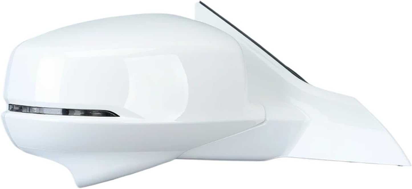 Side Power Heated Mirror Compatible For Honda For Accord 2013-2015 Rearview Turn Lights Camera Mirrors White Cover Frame Accessories(6pins left)