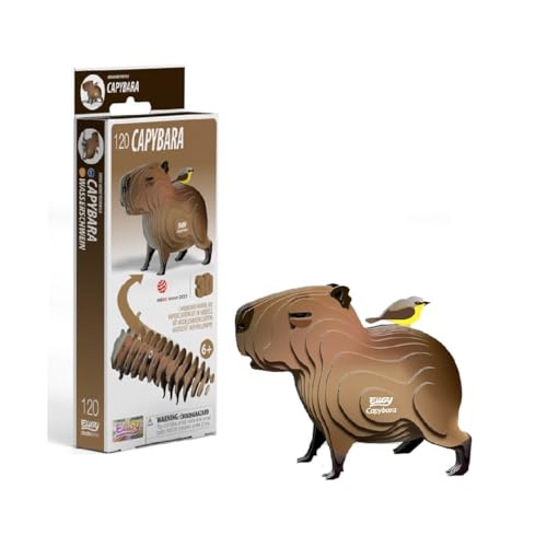 EUGY Capybara Kit de modélisme 3D puzzle en strates pré-découpées