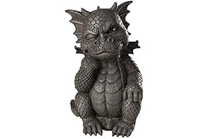 Large Dragon Statue: Regal Garden Guardian