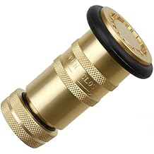 1.5" NH/NST Fire Hose Nozzle, Brass Fire Equipment Spray Jet Fog Nozzle, Max. 100psi