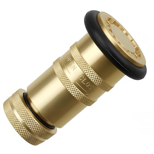 Image of 1.5 inch NH /NST Fire Hose Nozzle, Brass Fire Equipment Spray Jet Fog Nozzle, Max. 100psi