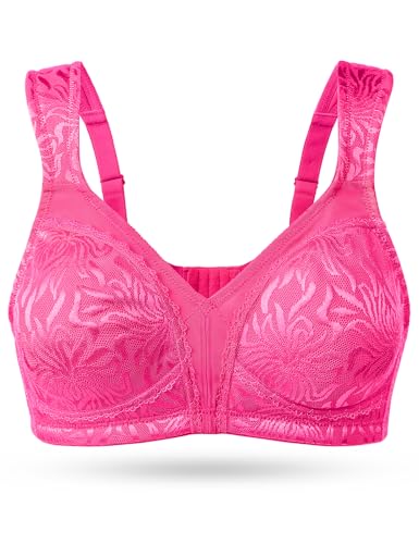 Image of Wingslove Women's Full Coverage Non Padded Comfort Minimizer Wire-Free Bra Plus Size