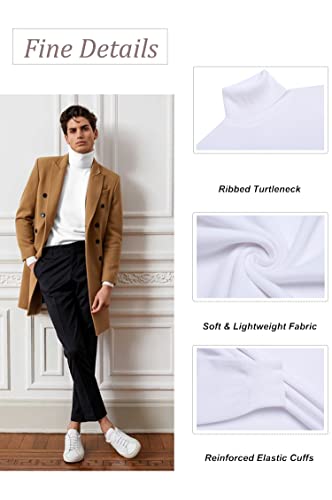 KINGBEGA Mens Turtleneck Sweaters Slim Fit Basic Knitted Thermal Casual Long Sleeve Pullover Sweatshirt2