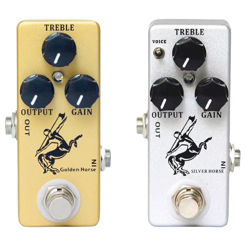 Pédale d'effets guitare overdrive avec dérivation matérielle pure