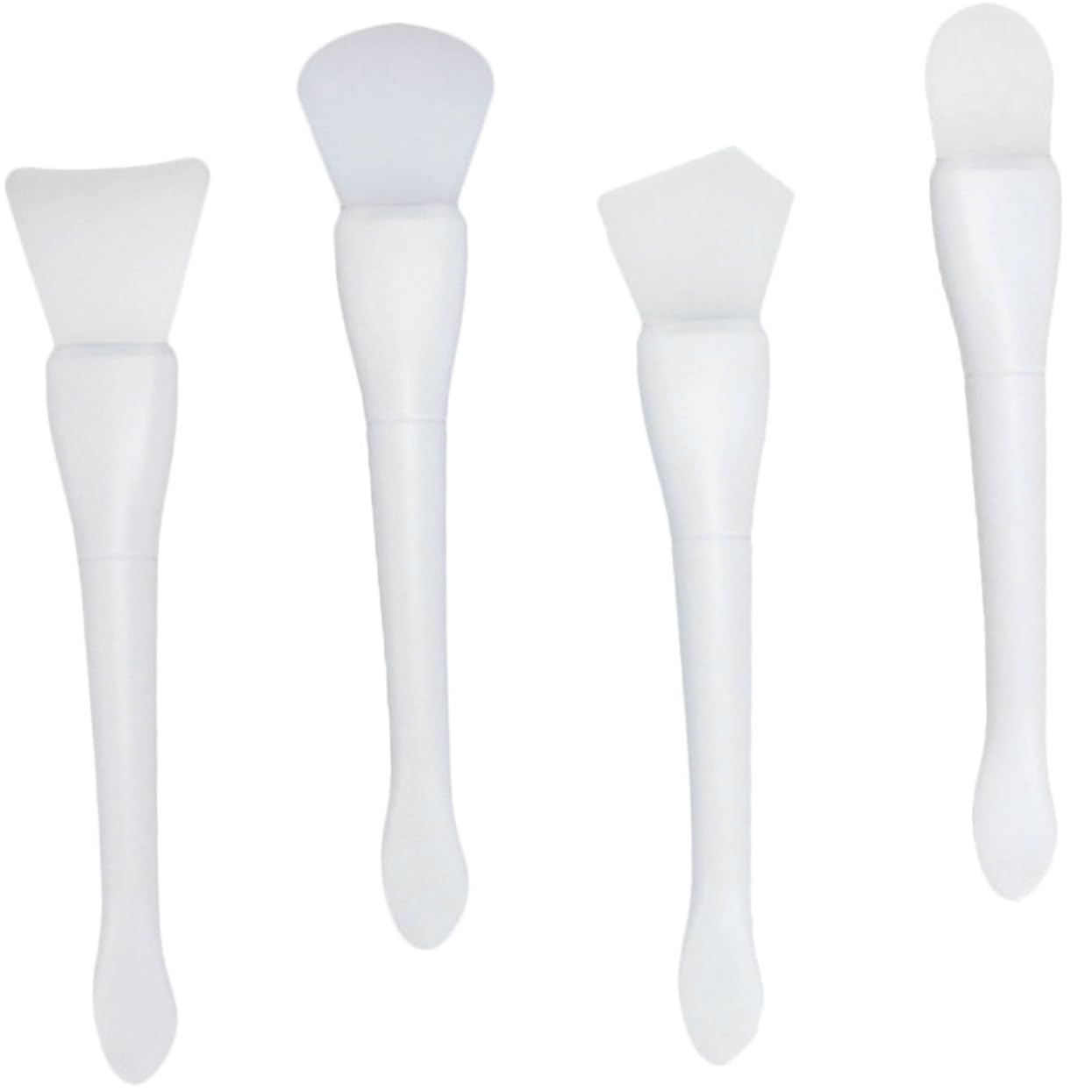 Silicone Facial Mask Applicator Brush Set with Dual Sided Design 4pcs
