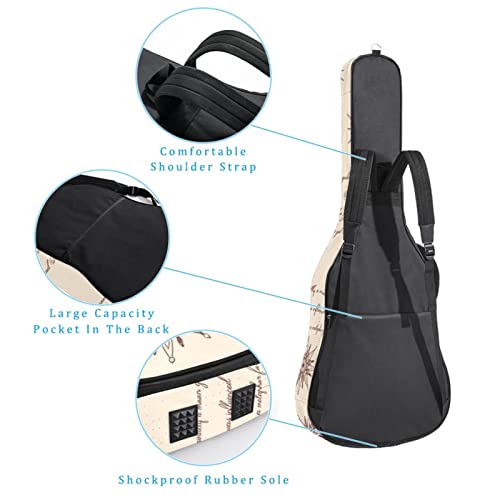 Housse pour guitare acoustique Motif silhouette de forêt d’élan Violet Épaisseur 1 cm, Multicolore 05, 42.9×16.9×4.7 in… - Les Beatles, Paul McCartney, John Lennon, RIngo Starr, George Harrison Housse pour guitare acoustique Motif silhouette de forêt d'élan Violet Épaisseur 1 cm, Multicolore 05, 42.9x16.9x4.7 in… – Image 4