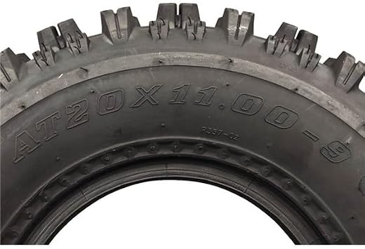 Ocelot P357 ATV Rear Tire 20x11-9 GNCC Holeshot Sport RAZR Style 4-Ply Bias Construction with Non-Directional Tread Pattern For Durability, Grip, and Traction