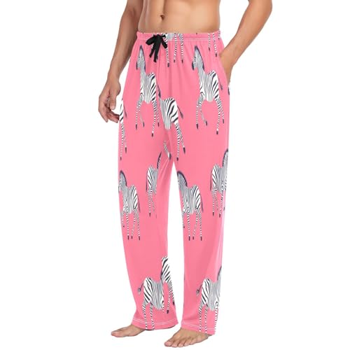 Men's Pajama Bottoms Cotton Pj Pants with Pockets Prints Lounge Pants Warm Animal Sleep Separate Bottom4