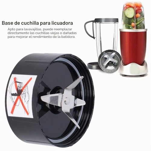 Cuchilla cruzada de acero de repuesto compatible con batidora 1001 4