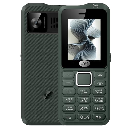 Image of Itel Kingsignal Keypad Mobile Phone | Stronger Signal |1500 mAh 33 Days Standby Super Battery | Type C Charger | KingVoice | Wireless FM with Recording | Auto Call Recording |Kevlar Texture|ArmyGreen
