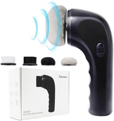 Kit de brilho elétrico para sapatos com aumento de energia, escov...