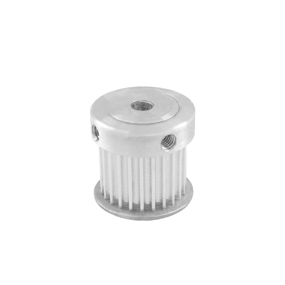 Aluminiowe koło pasowe rozrządu, 2 szt. 24-zębowe koło pasowe przekładni 5/6/6,35/7/8/10/12 mm, szerokość otworu wewnętrznego, zębate do maszyny grawerującej(6mm)
