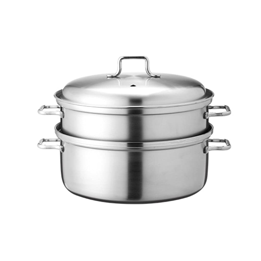 GTHTUHFD Stainless Steel Steamer Household Thickened Cooking Dual-Purpose Pot Induction Cooker Suitable For Double-Layer Steamer