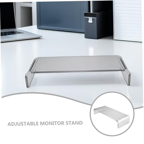 Support écran acrylique transparent : idéal pour bureau et maison